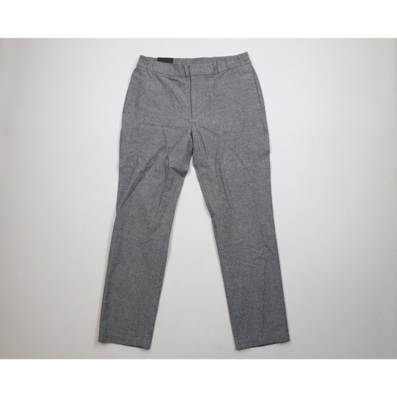 New Banana Republic Mens 33x30 Flannel Mason Athletic Tapered Leg Pants Gray
